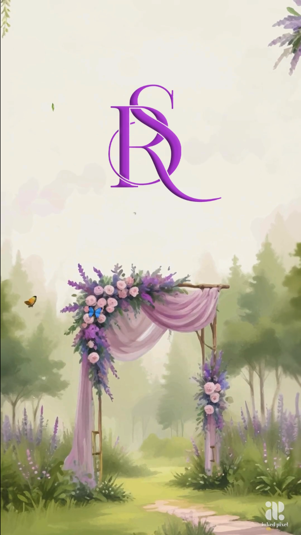 A Whirl of Lavender & Love: Save the Date (Canva Template)