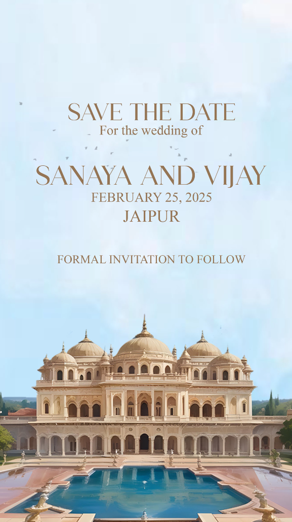 A Royal Affair Awaits: Rajasthani Save The Date