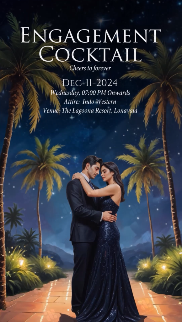 A Union of Two Cultures: Wedding invitation