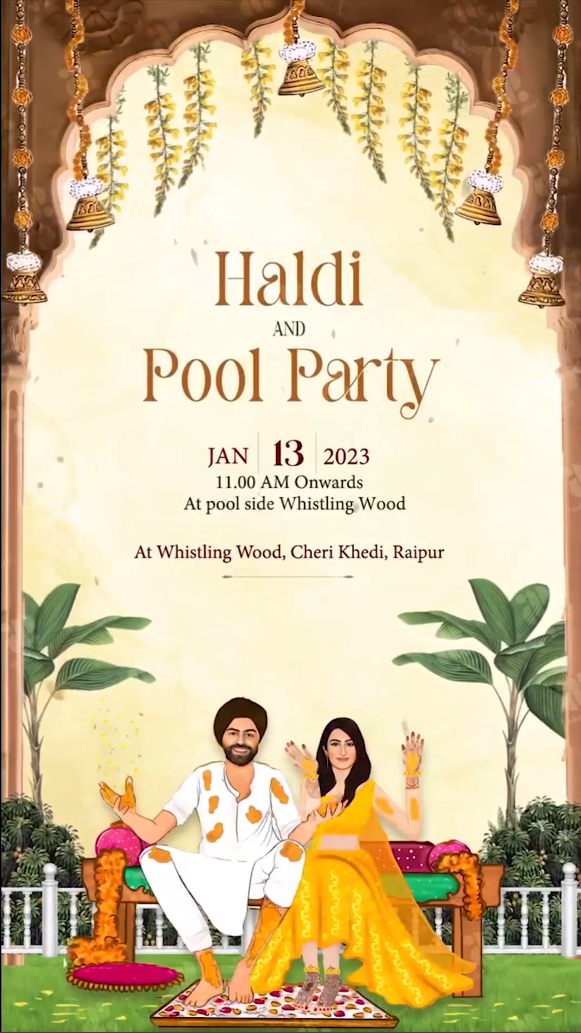 Embrace Royalty: A Punjabi Wedding Invitation