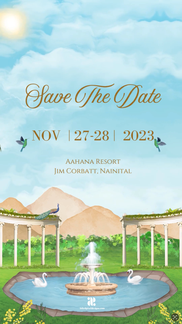 Misty Mountains to Garden Serenity: Canva Template