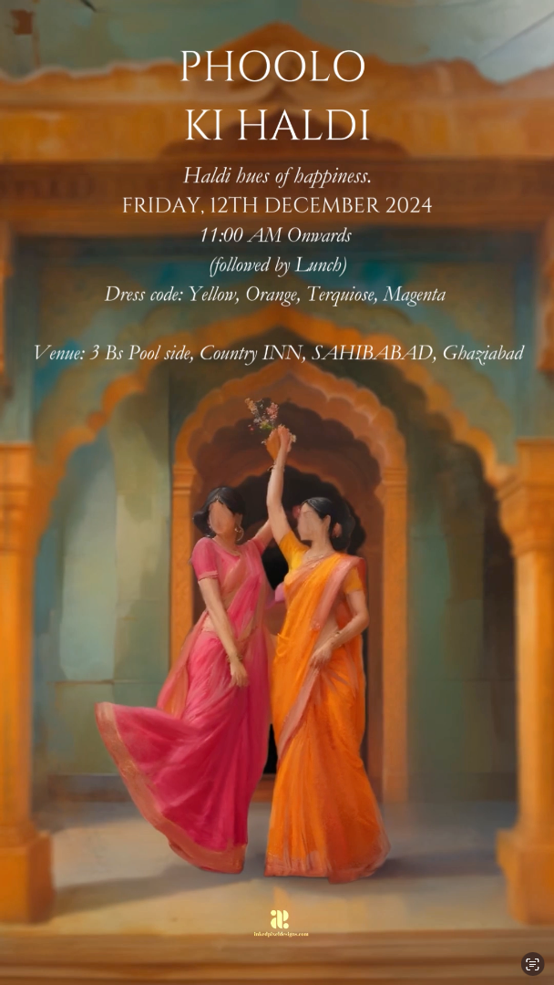 Banaras Wedding Invitation (Canva Template)