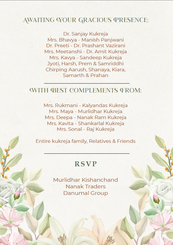 Pastel floral wedding cards