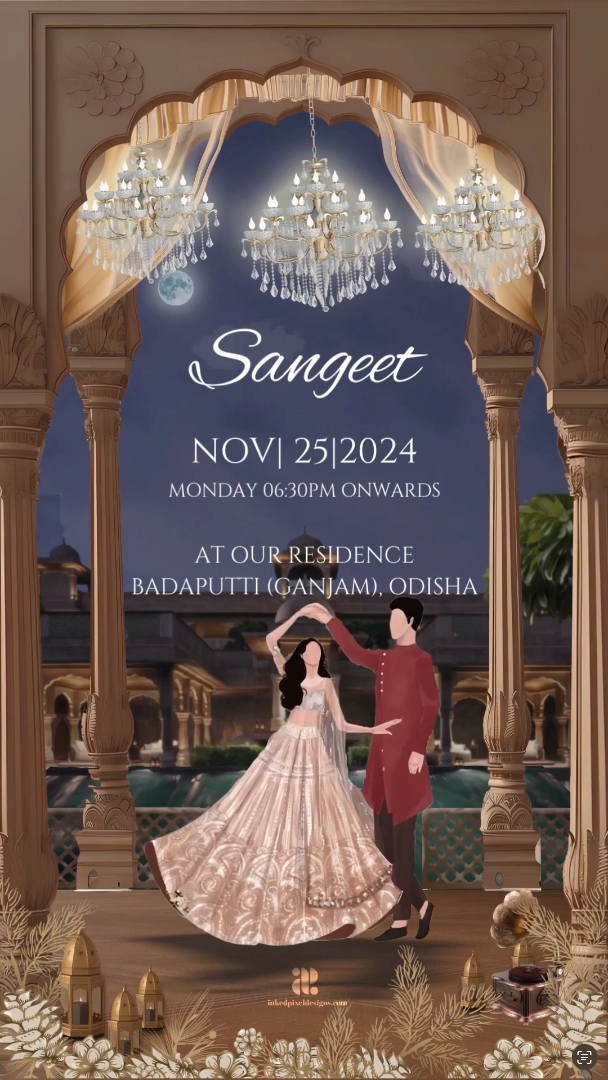 Two Souls, One Journey: A Traditional South Indian Wedding (Canva Template)