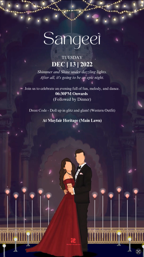 Seaside Serenity: Our Beach Wedding Invite (Canva Template)