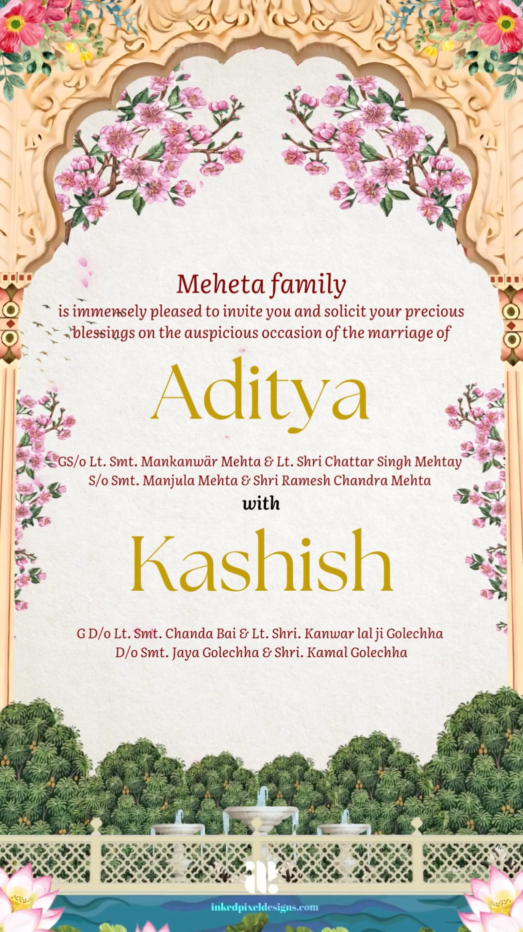 Wedding Invite: Love in Every Detail (Canva Template)