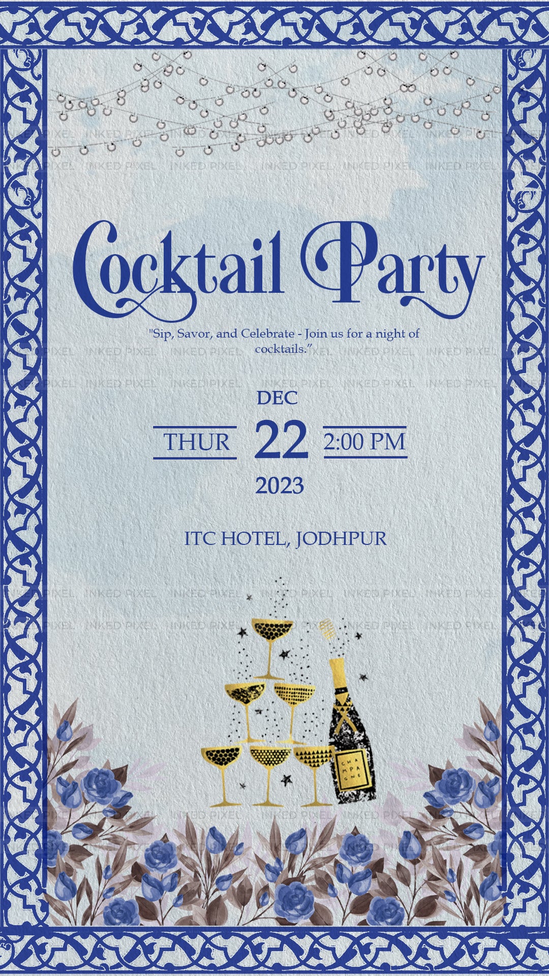 Elephant cover: Wedding Invitation