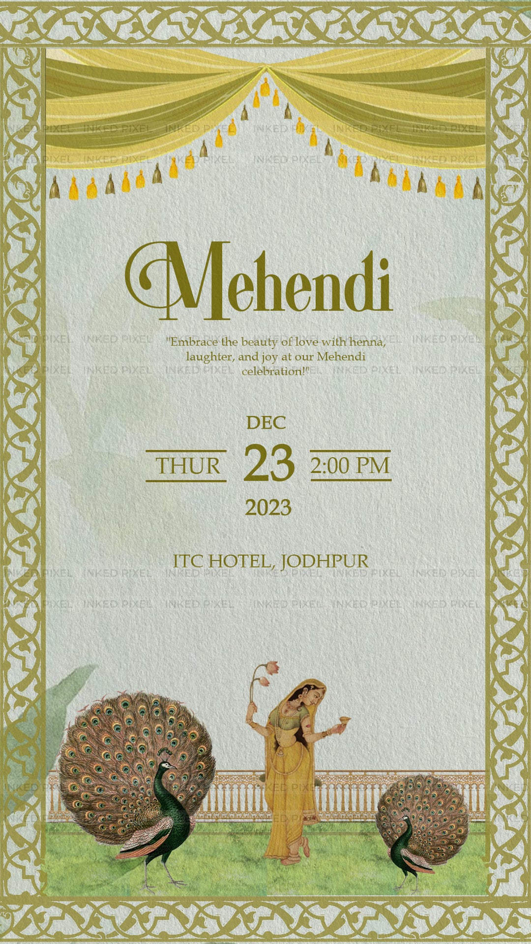 Elephant cover: Wedding Invitation