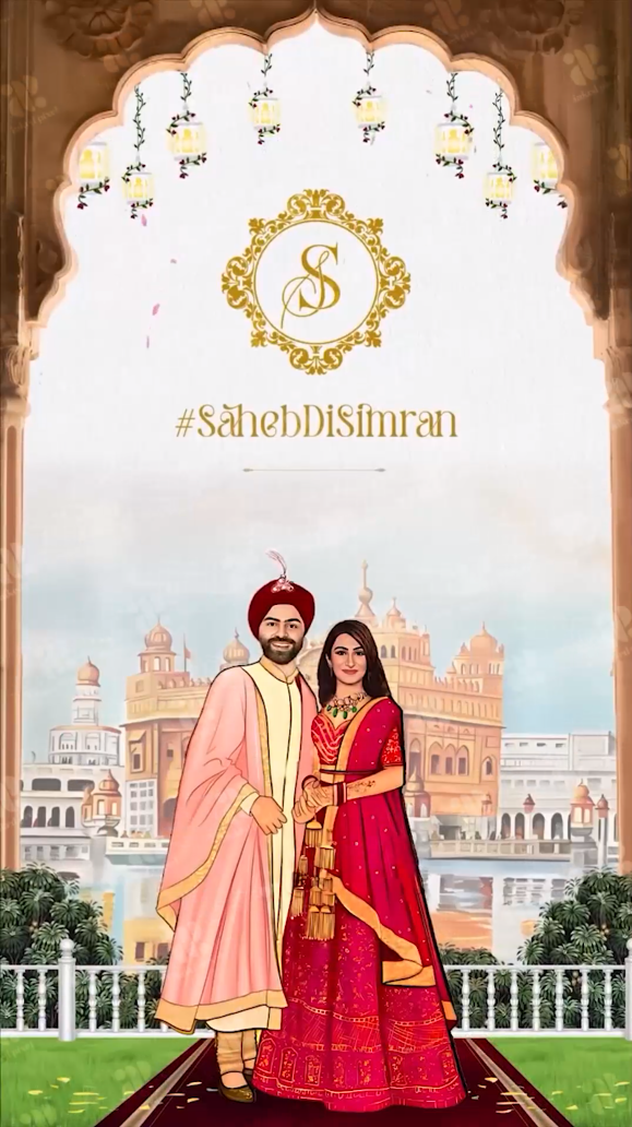 Embrace Royalty: A Punjabi Wedding Invitation