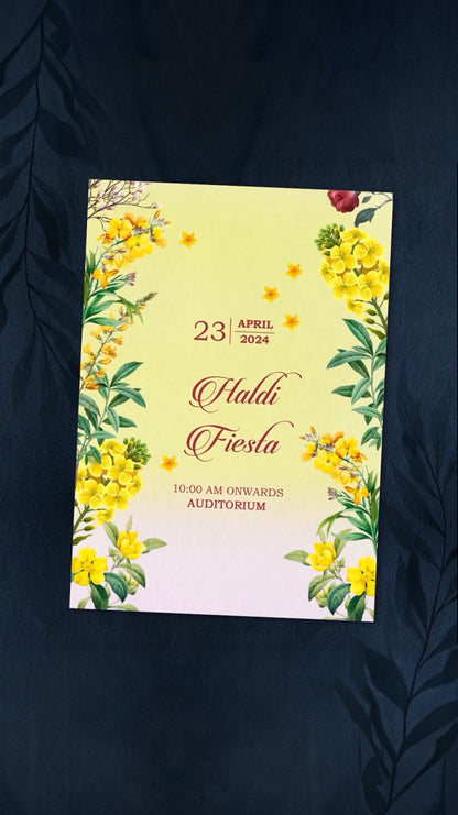 Butterfly Blossoms: A Floral Wedding Invitation