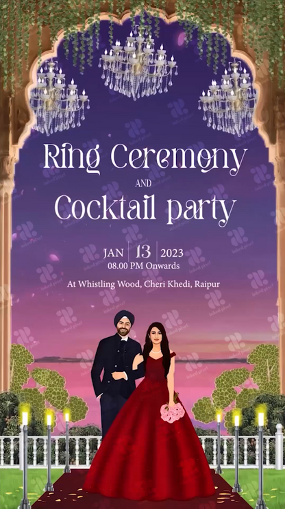 Embrace Royalty: A Punjabi Wedding Invitation