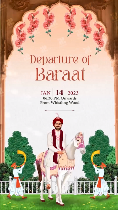 Embrace Royalty: A Punjabi Wedding Invitation